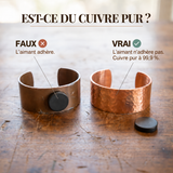 Boucles d'oreilles en cuivre Délicate