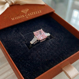 Bague Verve rose | Or blanc