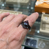 Bague avec améthyste | Or blanc