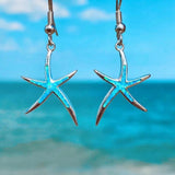 Boucles d'oreilles étoile en opale