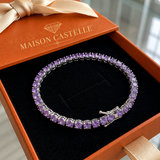 Bracelet tennis améthyste | Or