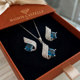 Ensemble de bijoux Brienne Solazure | Or blanc
