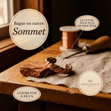 Bague en cuivre Sommet